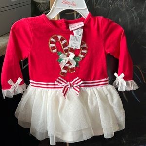 Little Lass 18 mos girls Christmas Dress